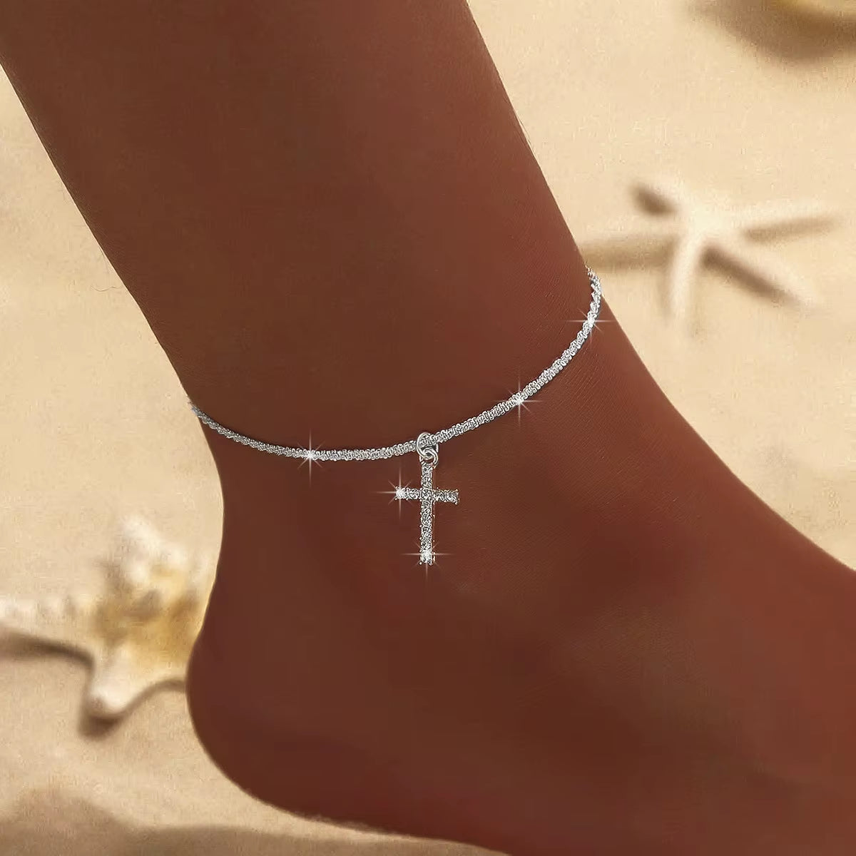 Cross Anklet