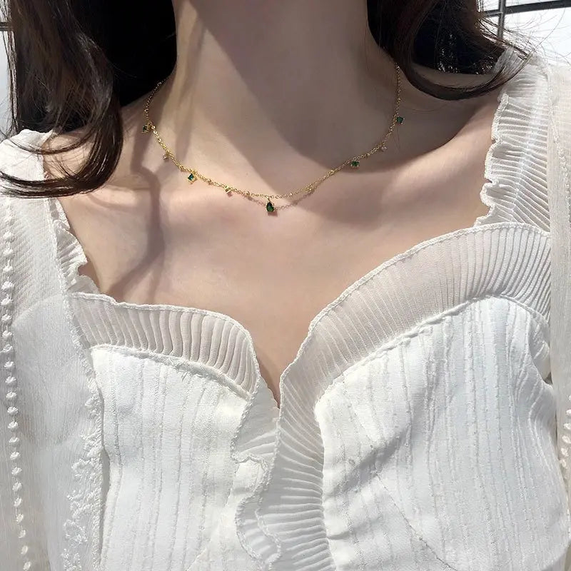 Silver Drop Necklace