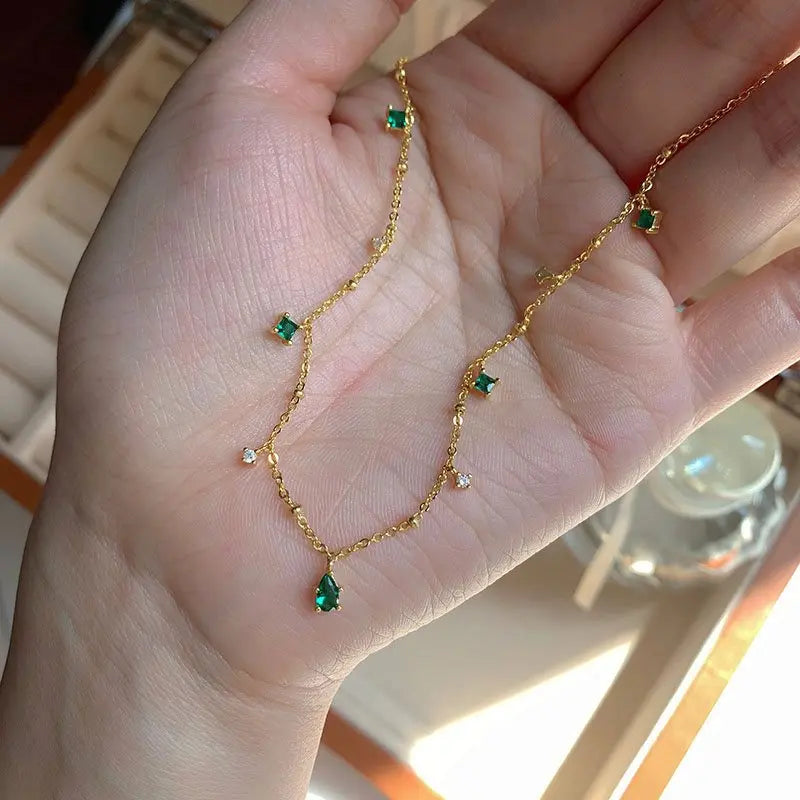 Silver Drop Necklace