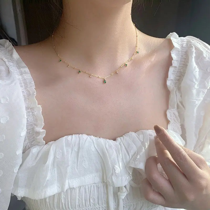 Silver Drop Necklace