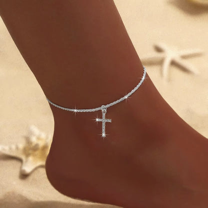 Cross Anklet 
