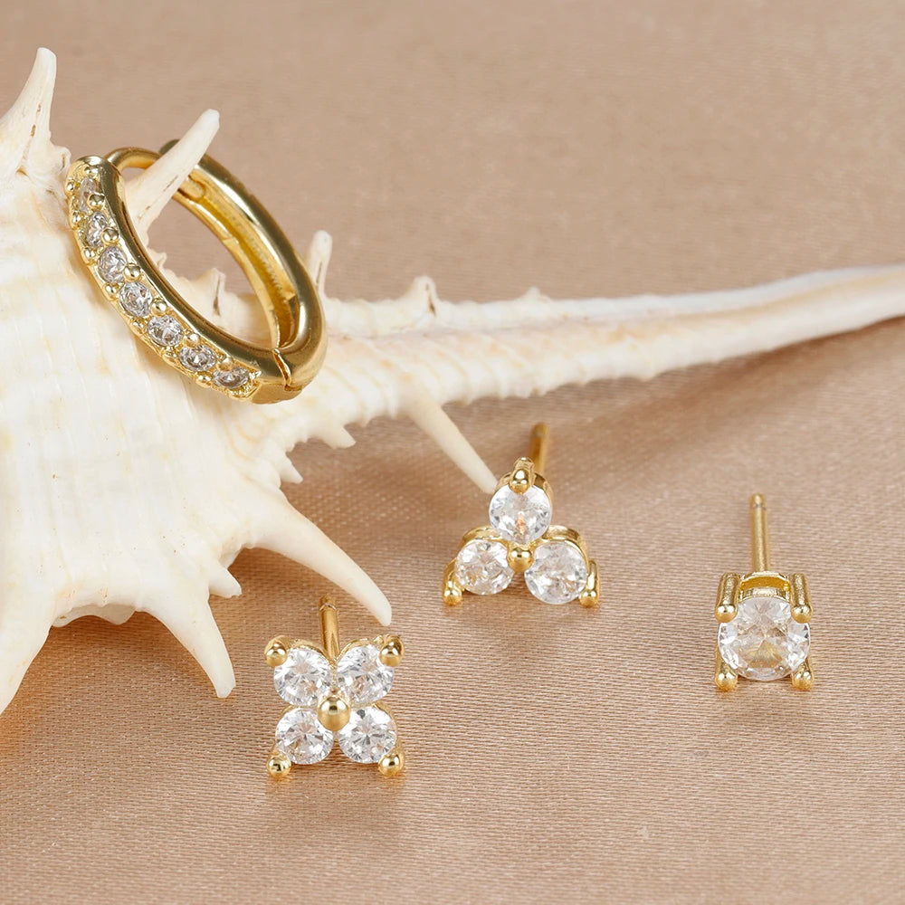 Flower Earrings Set 