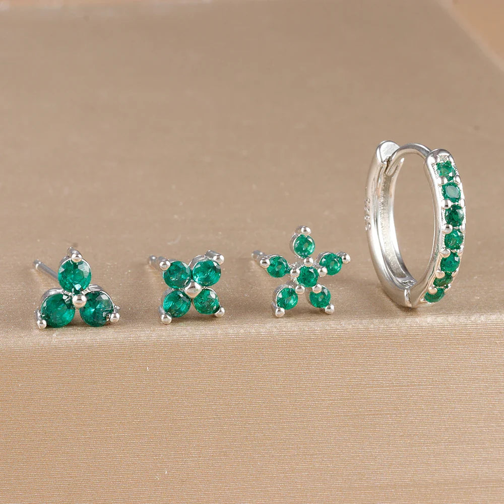 Flower Earrings Set 