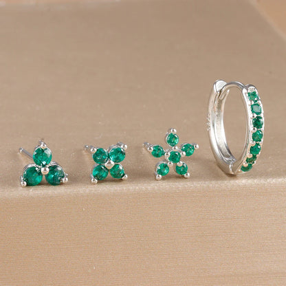 Flower Earrings Set 