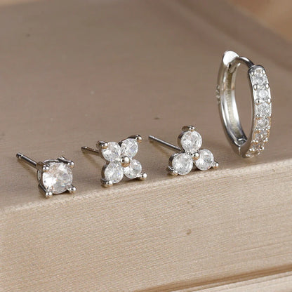 Flower Earrings Set 