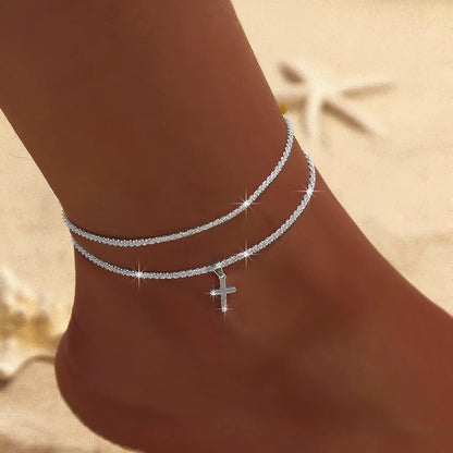 Cross Anklet 